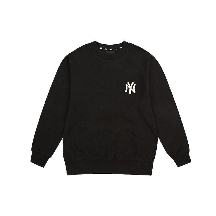 MLB New York Yankees Sweatshirts Unisex Black Crew Neck Moderate Regular 31MT01941-50L