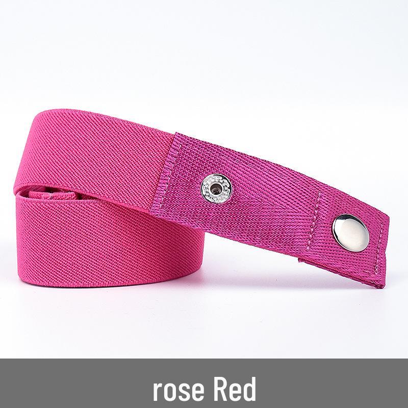 Lazy Unisex Elastic Belt: No-Tie, Seamless, Invisible Canvas Belt for Jeans