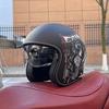 2024 NEW Motorcycle Helmet for Men and Women 3C Certification 3/4 Helmet Retro Half Helmet Motorcycle Commuting for All Seasons
