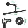 TORIBIO Cabide Roupas Kit DIY de 2 Tubos, Suporte de Parede, Ferro,