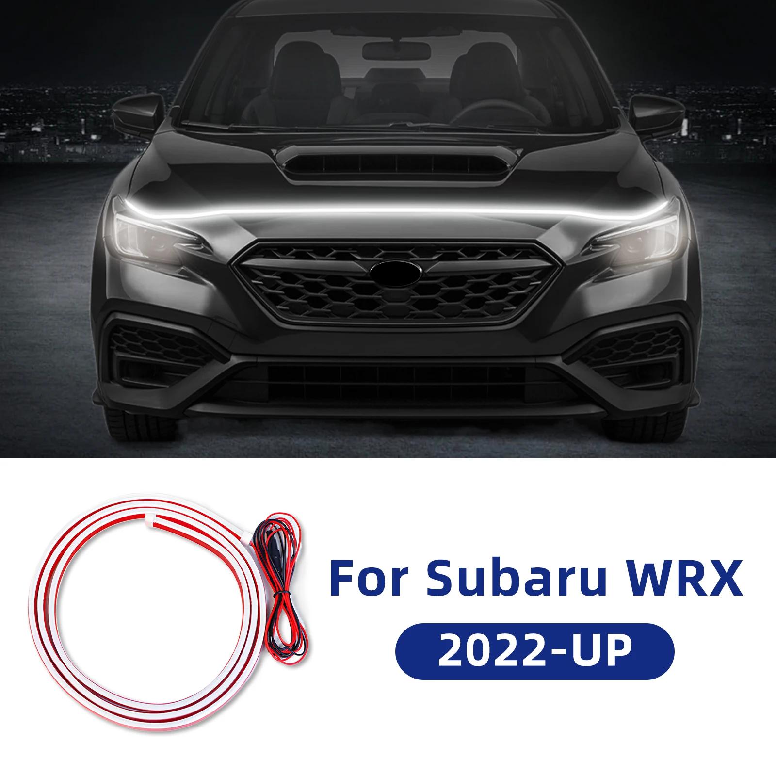 Светодиодная полоса света под капот автомобиля для Subaru WRX 2024, разрезаемая светодиодная лента, поворотный свет, декоративная, водонепроницаемая IP66 For WRX 22-24