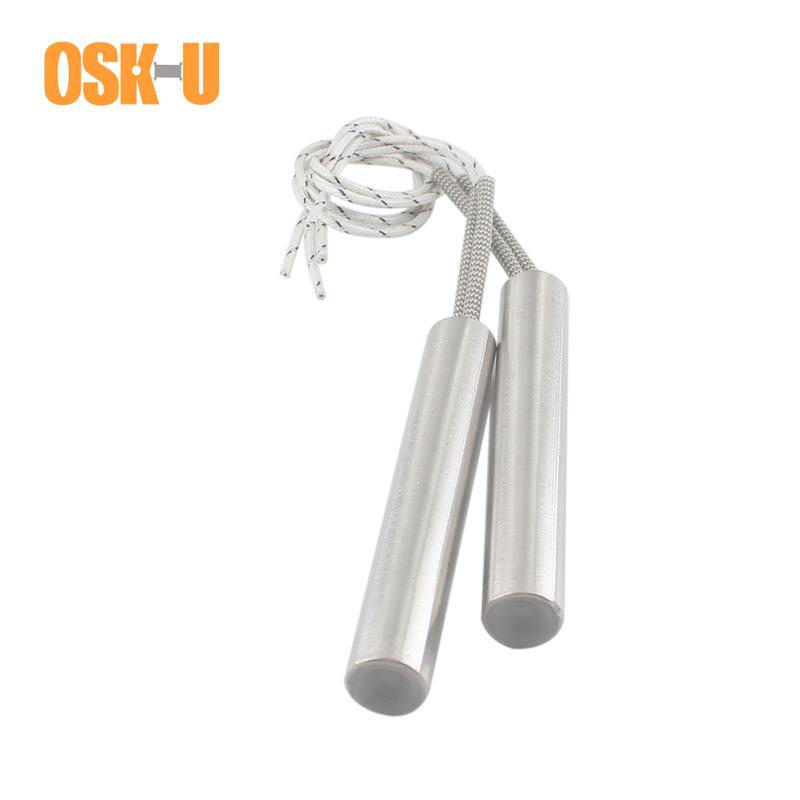

2pcs 20mm Tube Diameter Cartridge Heater Element Stainless Steel 250/400W Tubular Heating Element for Printing Machinery 250W 20x100mm