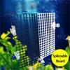 2Pcs Fish Tank Bottom Filter Grid Plastic Bottom Filter Plate Mesh Partition Black And White Grid Plate Splicing Isolation Plate
