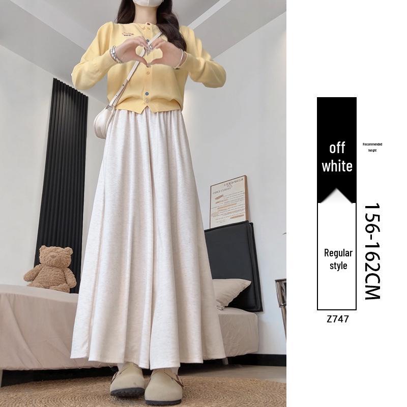 Yamamoto Women's High Waist A-Line Midi Culottes - Summer 2025 Ice Silk Casual Wide Leg Pants