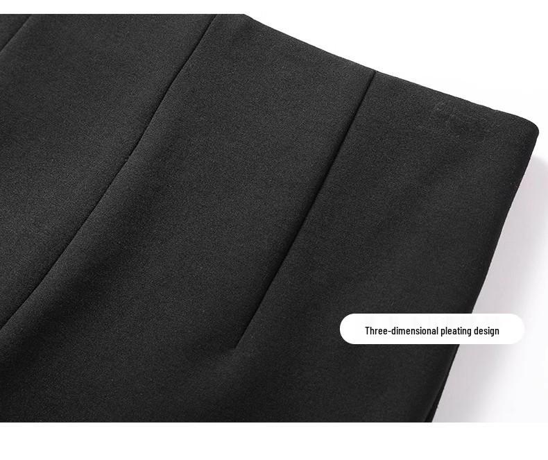 Women's High-Waisted Black A-Line Shorts, Summer 2024 Slimming Style