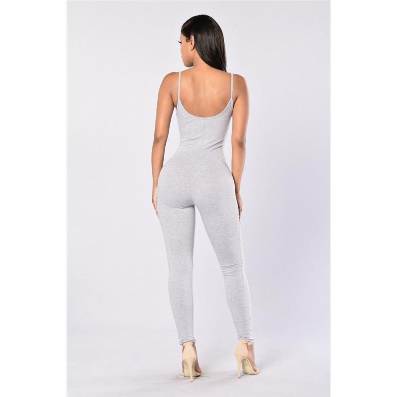 Sexy overal bez zad pro ženy, slim fit, dlouhý overal bez rukávů, evropský a americký styl, elegantní přiléhavý outfit na večírky