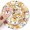 50 Cartoon Cute Corgi Personalized Graffiti Suitcase Bicycle Scooter Waterproof Car Decoration Stickers
