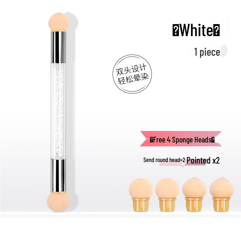 Nail Art Dual-Head Sponge Gradient & Dotting Blush Brush Tool