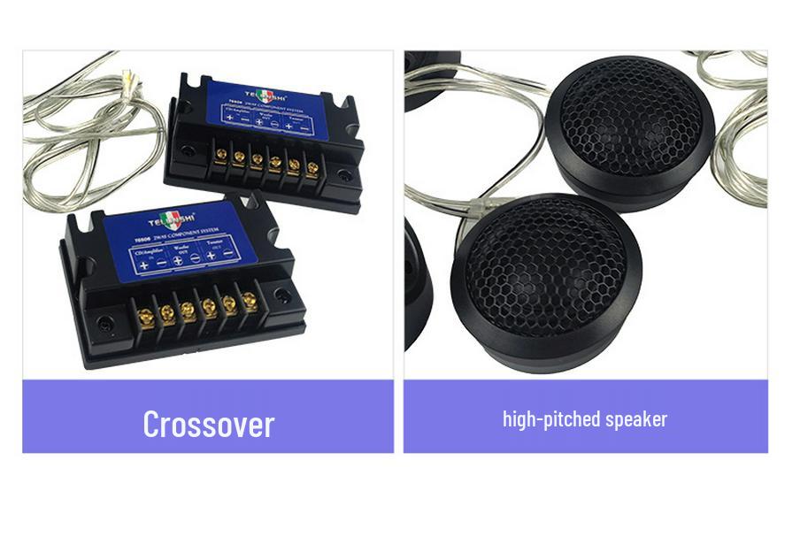 6.5" 2-Way Car Door Speaker Set for Audio Upgrade