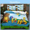 The Simpsons Cartoon Bedding Set With Reactive Dye Printing For Modern Home Decor