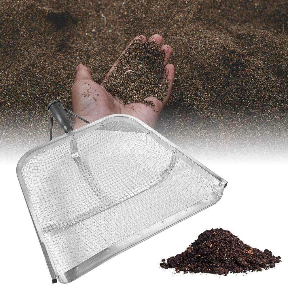 Filter Mesh Leakage Sieve Filter Essential Tool Sand Stone Sieve Iron Shovel Tool Farming