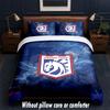 Set Biancheria da Letto Design Calcio Ipswich Town 1 Copripiumino + 2 Federe Morbido Traspirante Biancheria da Letto per la Casa