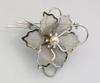 Flower design Akoya pearl pearl brooch ABR543 [enyapearl] brooch,