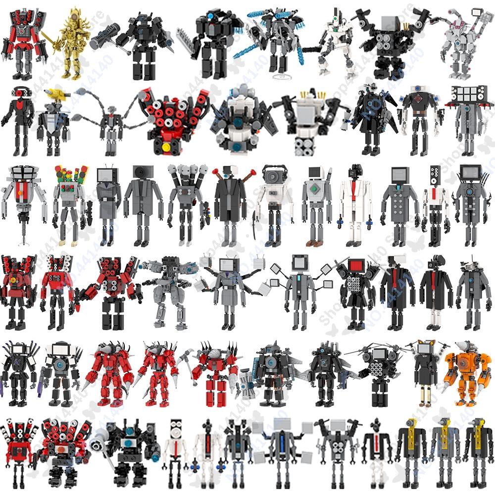 MOOXI Animeserie Skibidi Toalett Figurer Monitorfolk Lydmann Byggeklosser Modell MOC Kloss DIY Montessori Leke Barnegaver