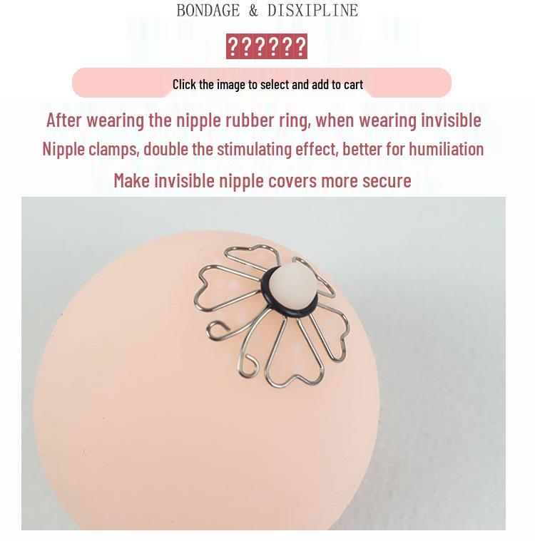 Flower-Shaped Invisible Nipple Covers for Adults