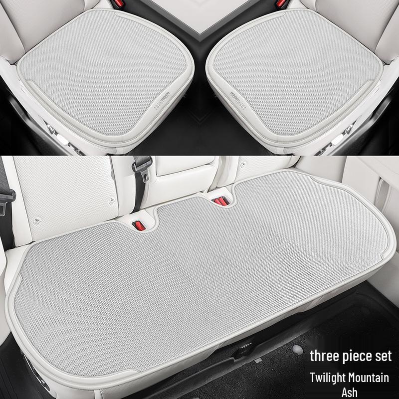 2026 New Ice Linen Car Seat Cushion Set: Breathable Ventilated Three-Piece or Seven-Piece for Spring/Summer