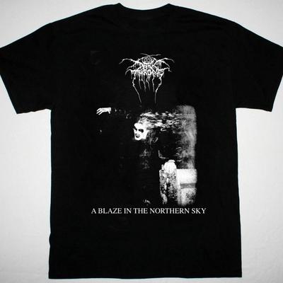 Darkthrone A Blaze In The Northern Sky T-shirt Top Maglietta nera Cotone Taglia unica