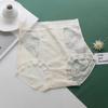 High Waisted Lightweight Compression Pants Disposable Hip Lifting Breathable Women's Triangle Pants Mulberry Silk Sexy Lace Women's Underwear Panties