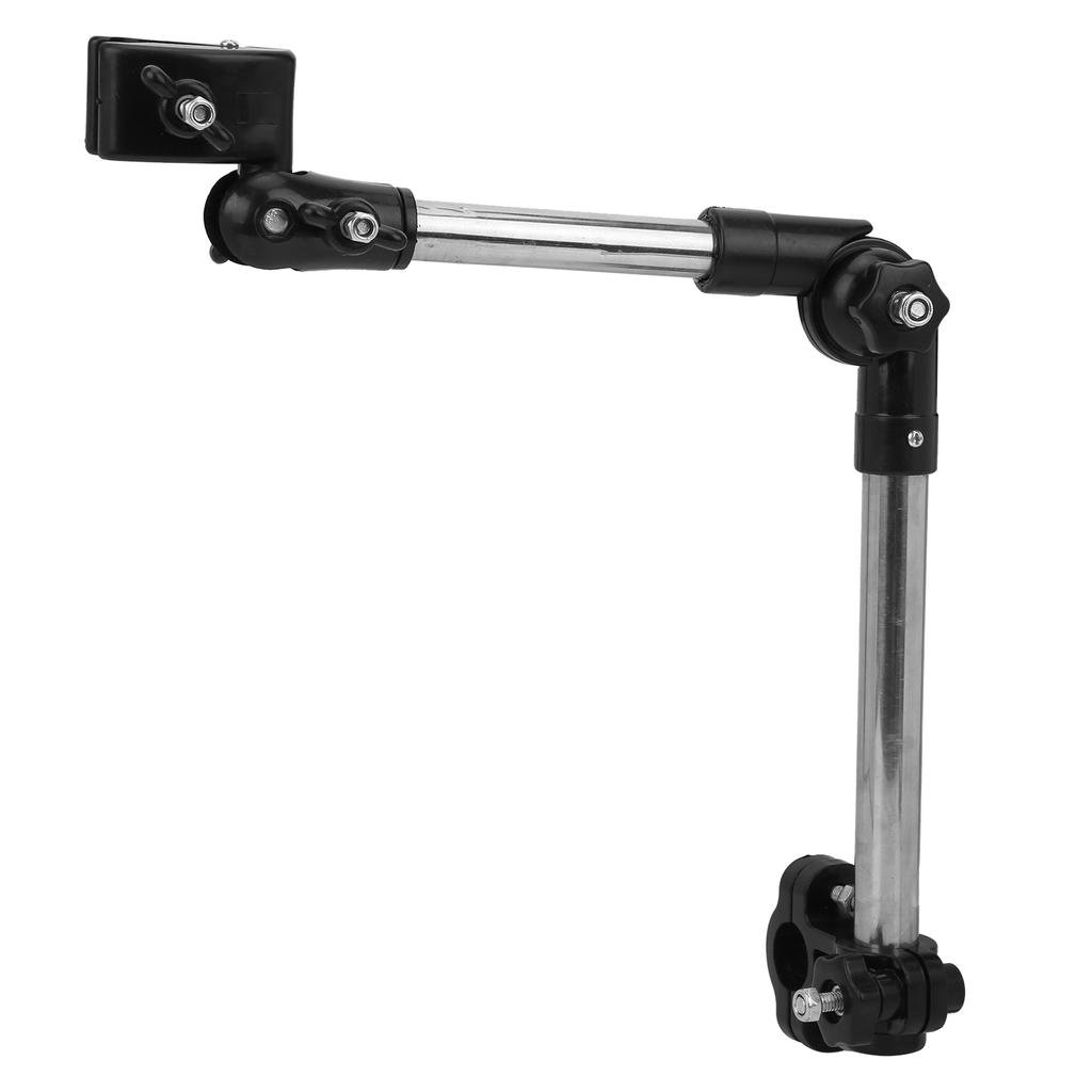 Foldable Bike Umbrella Mount Holder Height Adjustable Multifunction for Trolleys Wheelchairs