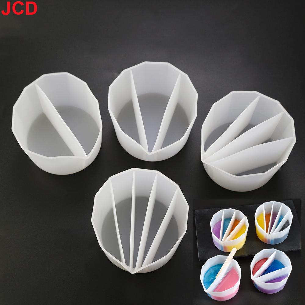 JCD 1pcs Crystal DIY Gel Dropping Silica Gel Color Mixing Cup 4 Specifications Color Mixing Cup Silica Gel Mold Tools