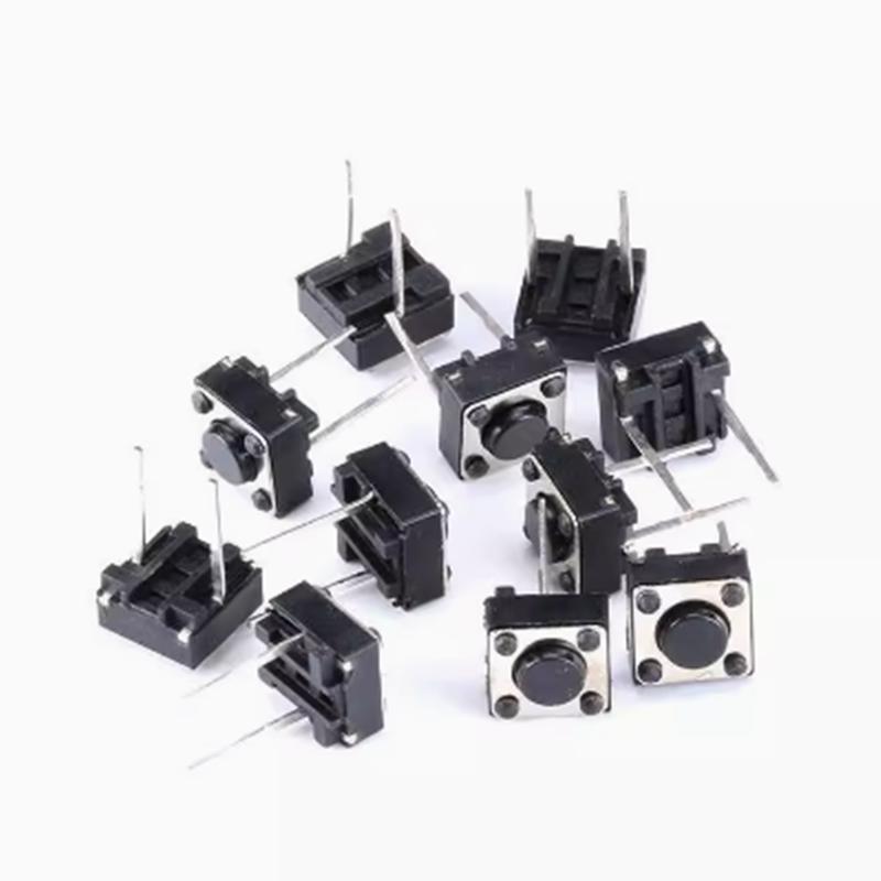 Tactile Switch Momentary Tact 6x6x4.3/5/6/7/8/9/10mm 6*6*4.3mm 5mm 6mm 7mm 8mm 9mm 10mm Middle Pin 2pins