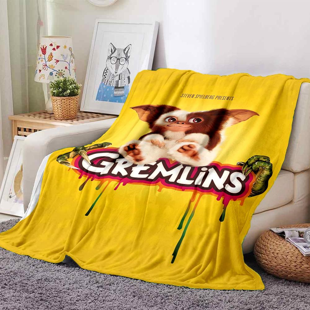 Gremlin Horror Comedy Adventure Flannel Blanket Super Soft Warm Cozy Blanket For Sofa Bed Office Travel Allseason Home Decor Gift