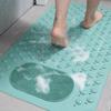 Pvc Bathroom Non-slip Mat  Suction Cups Solid Color Household Non-slip Mat  Waterproof Dirt Resistant  Toilet Hotel Floor Mat