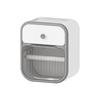 Wall mounted tissue holder roll paper holder paper drawer toilet tissue box non perforated storage rack bathroom accessories