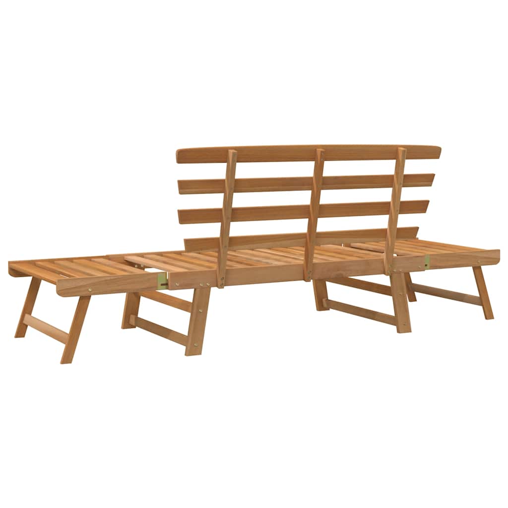 Vidaxl Ławka Ogrodowa, 2-W-1, 190 Cm, Lite Drewno Akacjowe