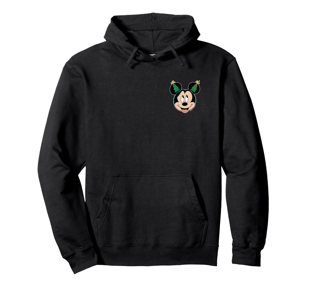 Disney Mickey Mouse Christmas Tree Headband Corner Art Hoodie