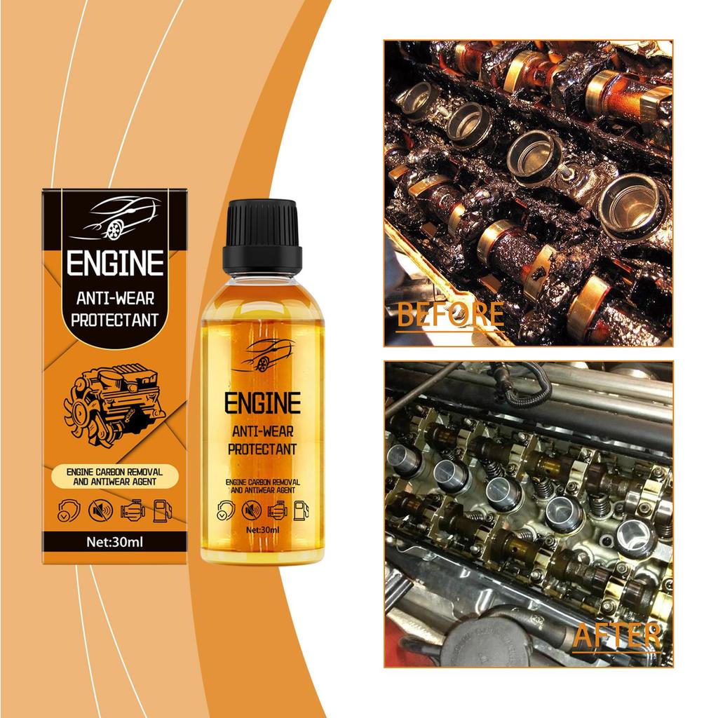 RAYHONG Engine Anti-Wear Protector, 30ml, Cleans and Rust-proofs, Restores Power Performance, Reduces Noise, Engine Maintenance for Cars