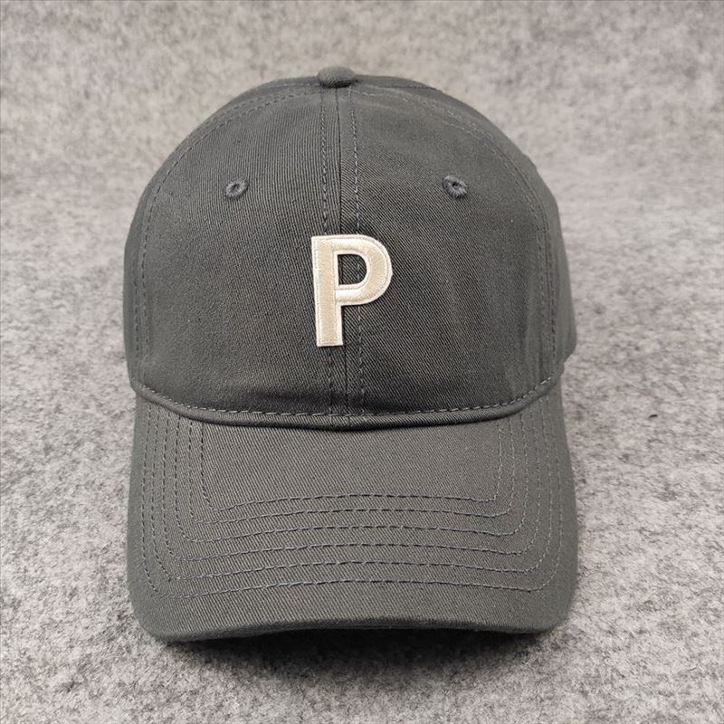 P letter colorful baseball cap - women's casual fashion soft top visor hat for larger head sizes