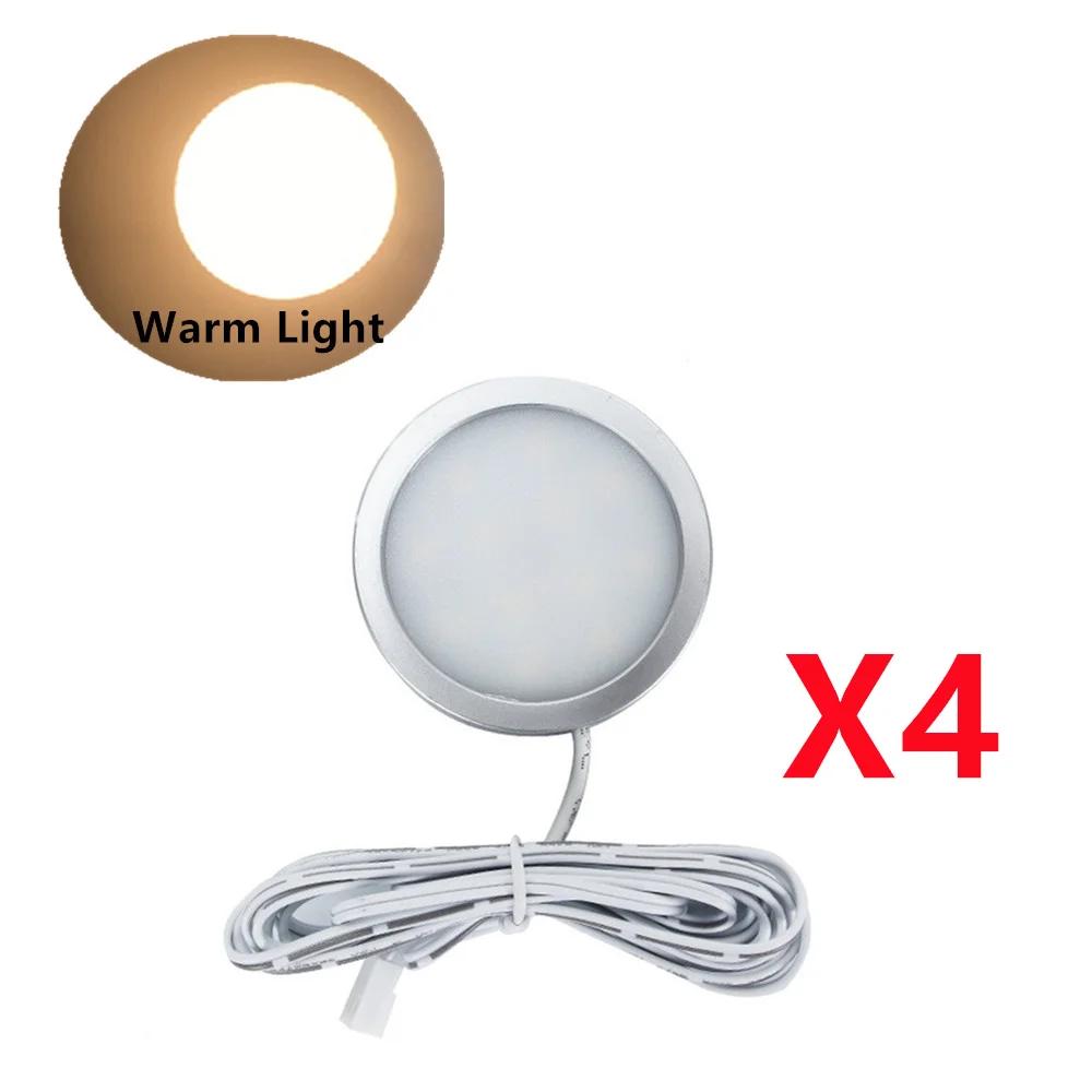4PCS RV Interior LED Lights Recessed Ceiling Cabinet Lamp Camper Trailer Boat DC 12V Downlight 3000K/4000K/6000K Reading Light