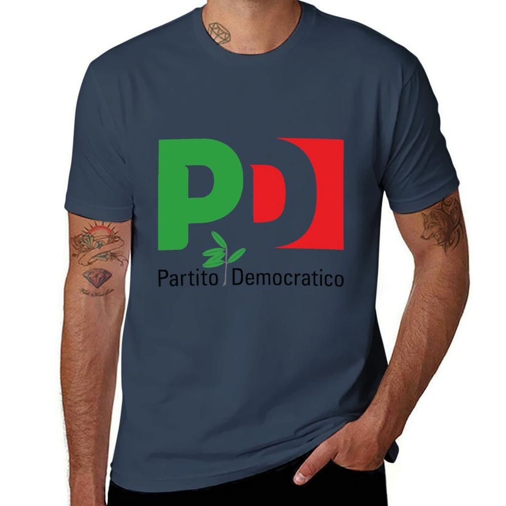 Partito Democratico PD T-Shirt t shirt man casual man t shirts high quality luxury brand T-Shirt