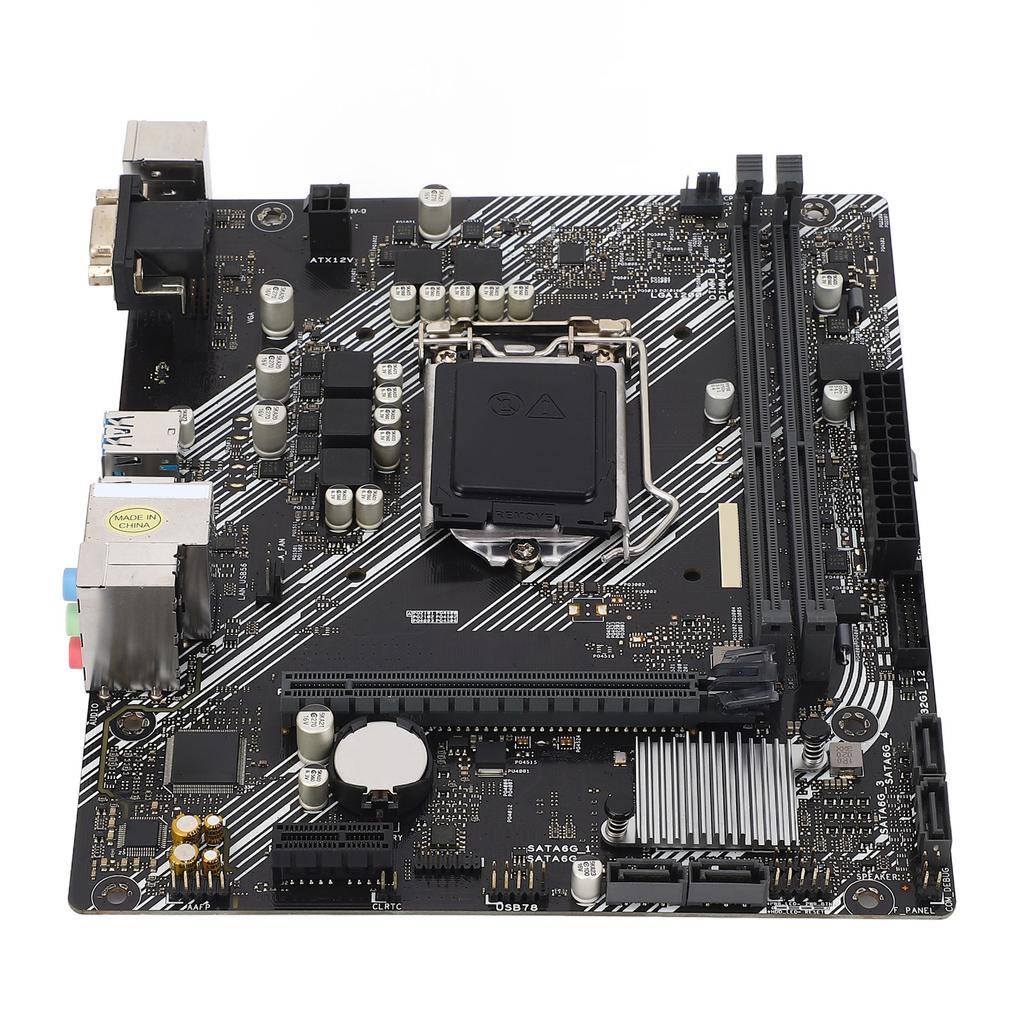 H410M F Computer Motherboard DDR4*2 DIMM Slots 2 Channel DDR4 2933MHz LGA 1200 10th Gen for Core