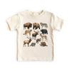 Mammals Of North America Field Guide: Bison, Wolf, Bear Unisex Adult Youth T-Shirt