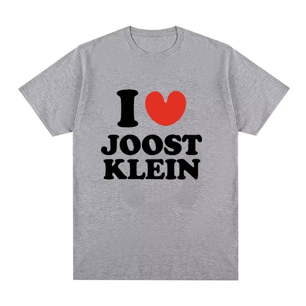 

Футболка I Love Joost Женская мода хип-хоп винтажная футболка с круглым вырезом свободные футболки с коротким рукавом летняя спортивная уличная одежда 2XL серый