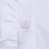 European Style 2026 Spring Stand Collar Long-Sleeve Layered Poplin Shirt