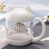 1 stück 250 ml Kreative Glastasse Niedliche Katze Glastasse Teetasse Mit Fisch-ei Sieb Filter Home Offices Küche Drinkware Teegeschirr