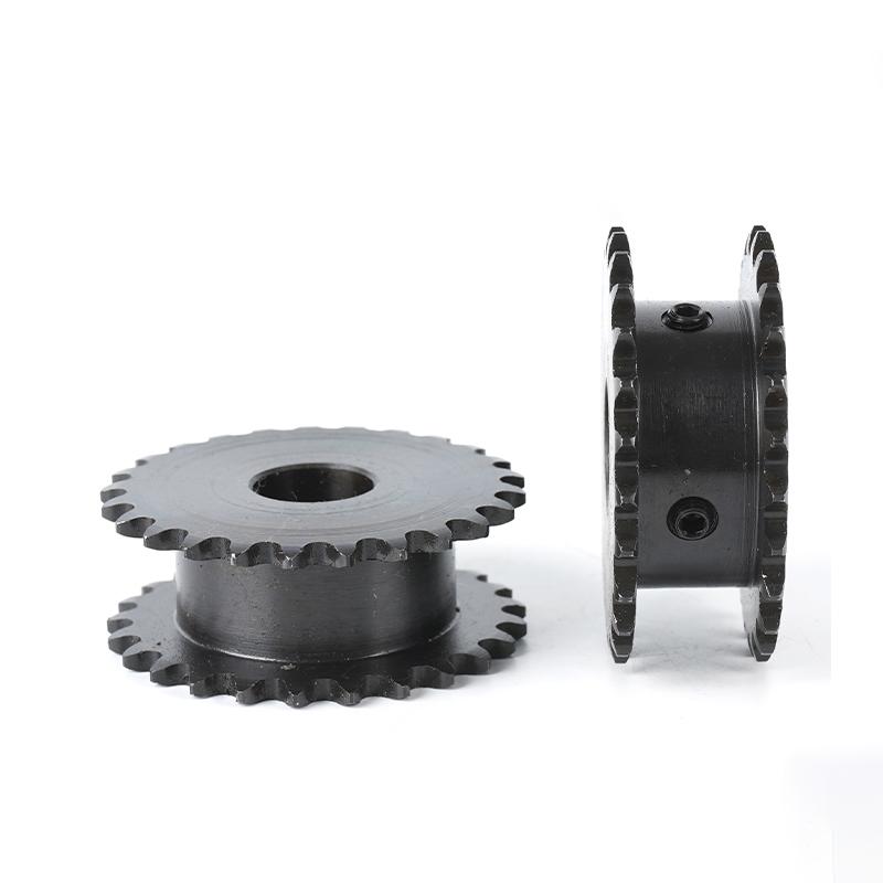 04C-2 Duplex Chain Compatible Fake Double Row Drive Sprocket Wheel Gear - 15 Teeth 20 Teeth 30 Teeth Options Available 8mm