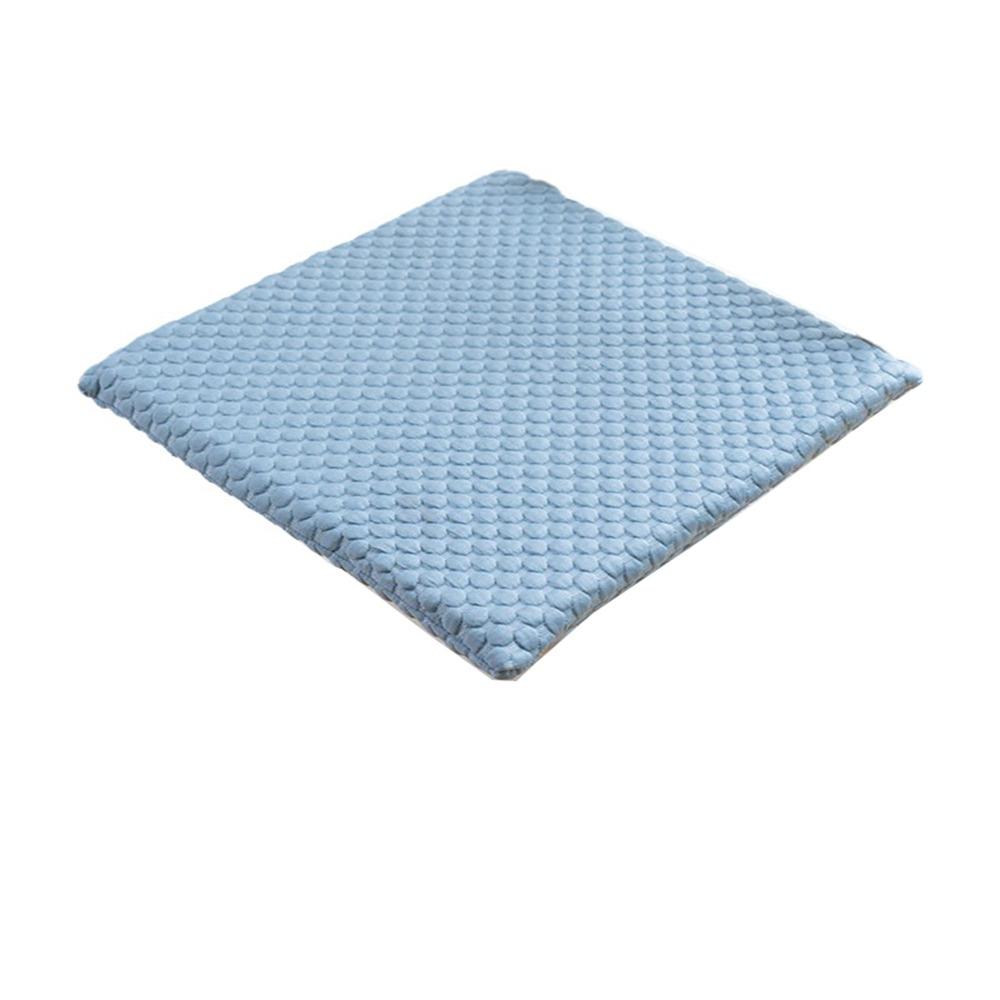 

Slow Rebound Summer Seat Mat 45D Sponge Soft Butt Pads Ice Bean Cool Chair Cushion Living Room синий