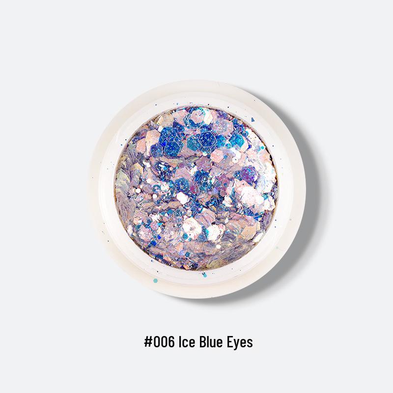 Iridescent Nail Art and Eyeshadow Glitter Sequins