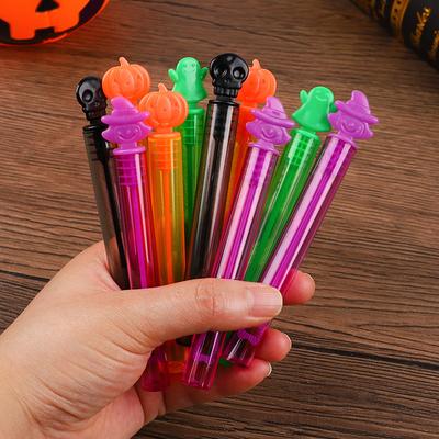 12-36pcs Halloween Theme Bubble Soap Bottle Pumpkin Ghost Empty Tube Wand Kids Halloween Party Favors Trick or Treat Gift Toys