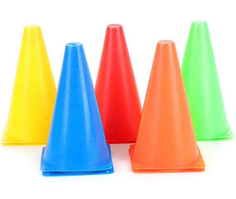 Football Training Cones: 18cm Markers, 50cm Obstacle Cones, Road Cones, Ice Cream Shaped Cones