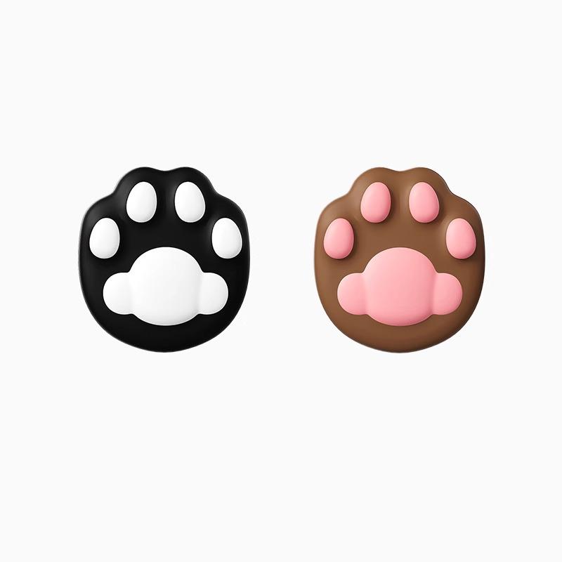 3D Katzenpfote Antikollisionsaufkleber für Türgriffe: Niedliches Cartoon Silikon Pufferpad