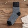 5pairs/Lot Men's Wool Socks Super Thick Terry Winter Warm Socks Fashion Style Mid Tube Socks Snow Socks High Quality Men's Socks