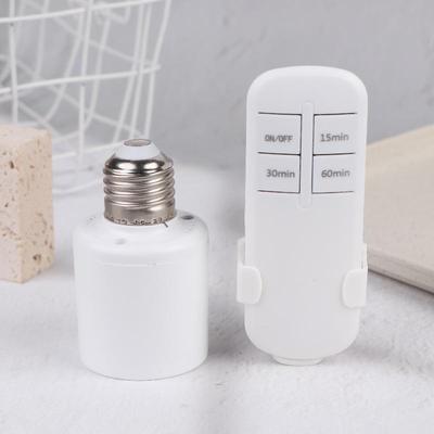 E27 60W Kablosuz Uzaktan Kumandalı Akıllı Zamanlayıcılı Anahtar Lamba Tutucu 110V 220V Ev Çoklu Işık Bebek Odası Yatak Odası Zamanlayıcılı Anahtar