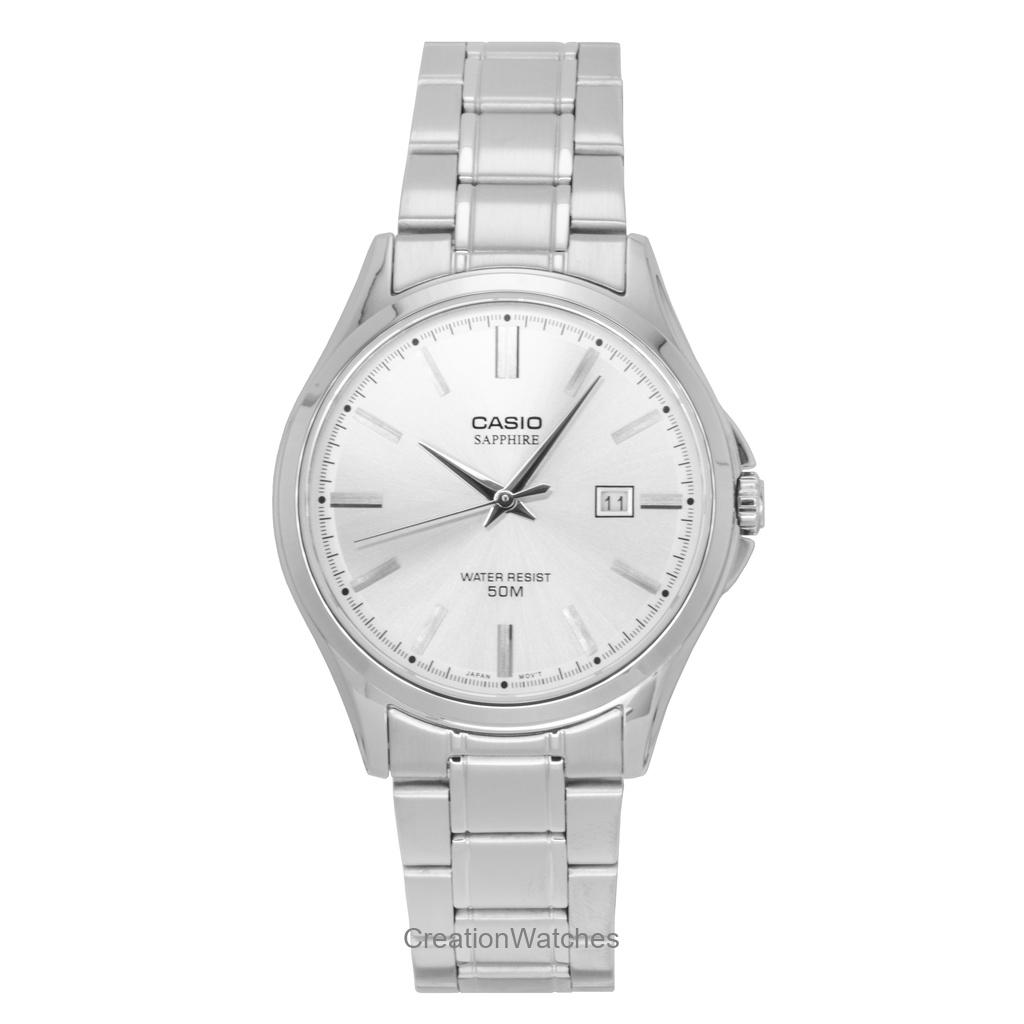 

Casio Standard Analog Stainless Steel Silver Dial Quartz MTS-115D-7AV Men s Watch серебряный
