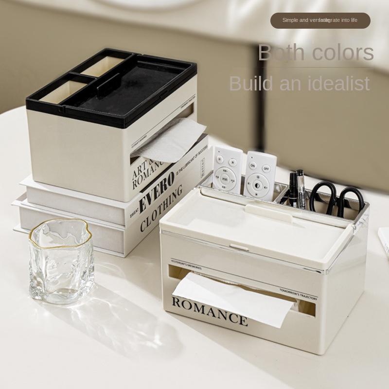 Living Room High-end Tissue Box Coffee Table Multi-functional Creative Tissue Paper Home Light Luxury Kitchen High-end Storage