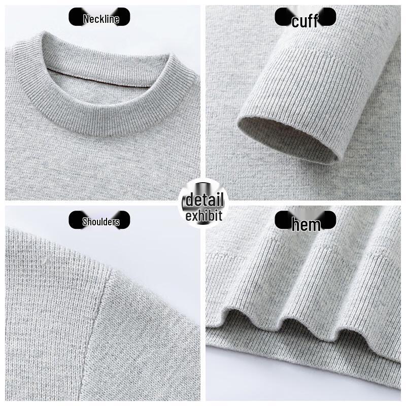 Shanshan Men's Wool Blend Pullover Sweater